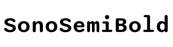 Sono SemiBold  नि: शुल्क फ़ॉन्ट्स डाउनलोड