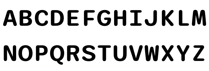 Sono SemiBold Font UPPERCASE