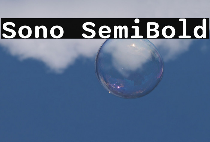 Sono SemiBold Font examples
