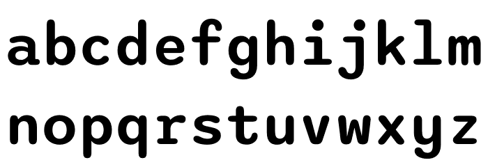 Sono SemiBold Font LOWERCASE