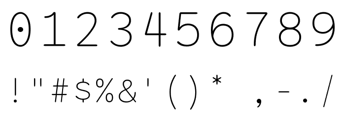 Sono Variable Regular Font OTHER CHARS