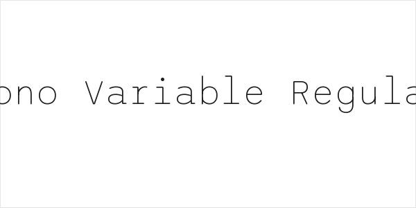 Sono Variable Regular Logo