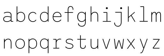 Sono Variable Regular Font LOWERCASE