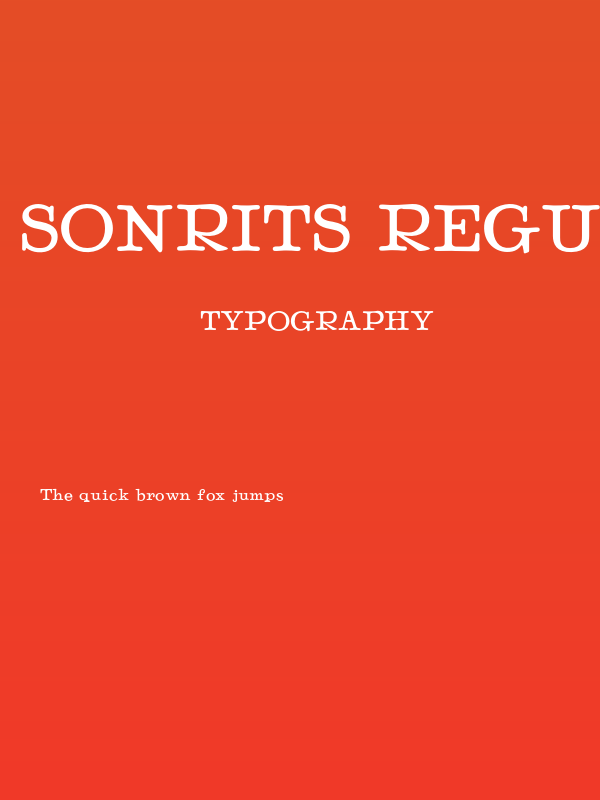 Sonrits Regular Poster