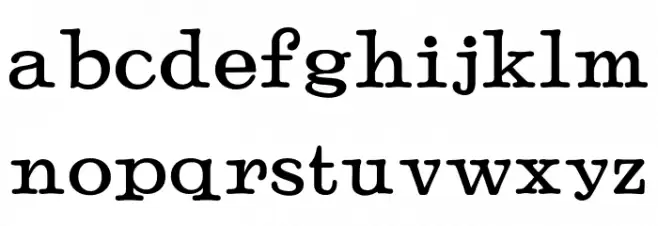 Sonrits Regular 字体 小写