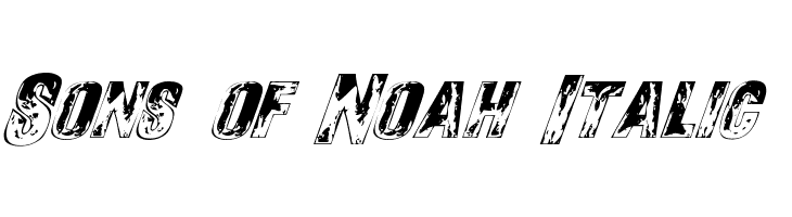 Sons of Noah Italic  لخطوط تنزيل