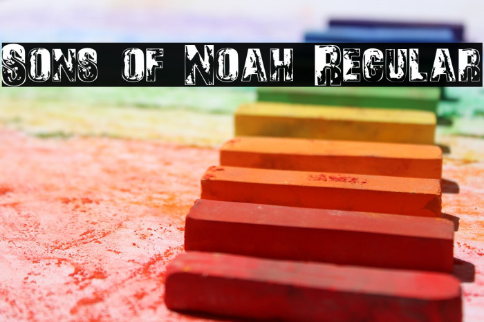 Sons of Noah Regular Font examples
