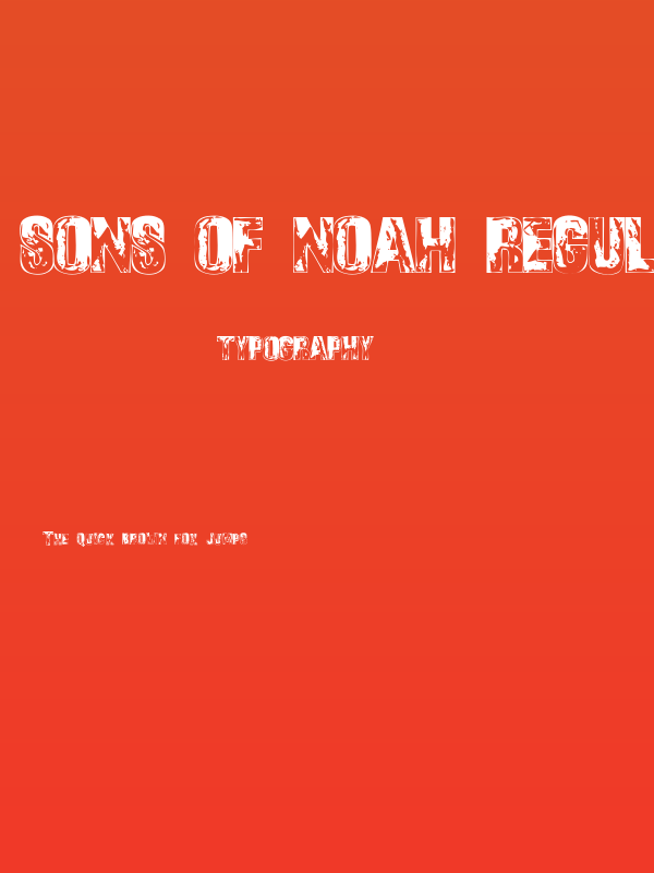 Sons of Noah Regular Poster