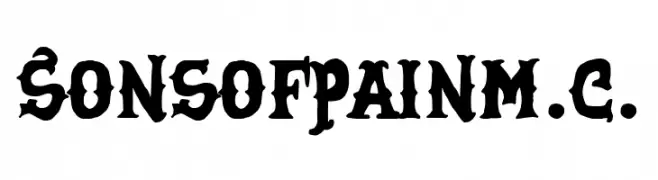 Sons of Pain M.C.  नि: शुल्क फ़ॉन्ट्स डाउनलोड