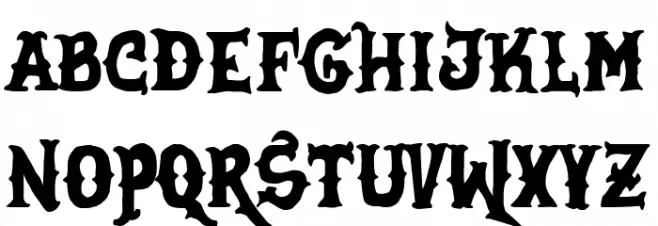 Sons of Pain M.C. फ़ॉन्ट अपरकेस