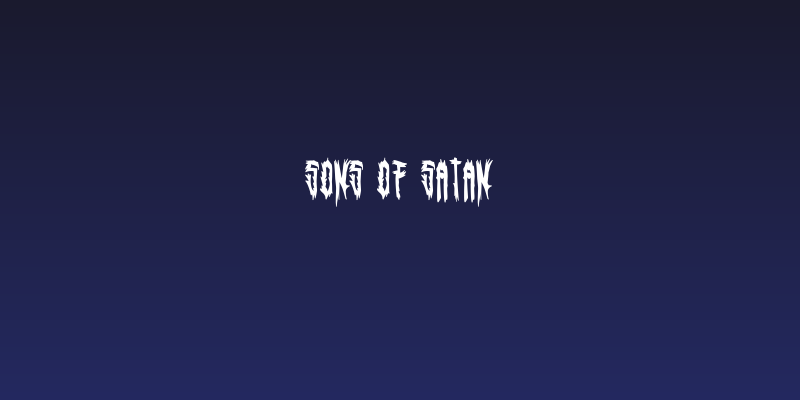 Sons of Satan Social Header