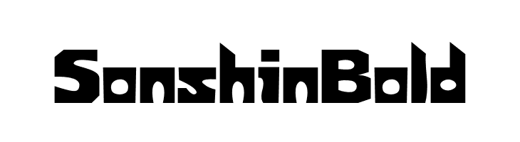 Sonshin Bold  Free Fonts Download