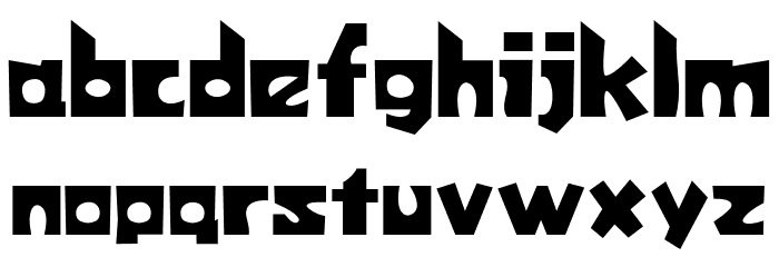 Sonshin Bold フォント 小文字