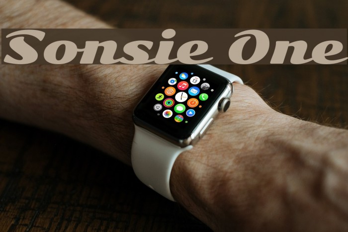Sonsie One لخطوط تنزيل examples