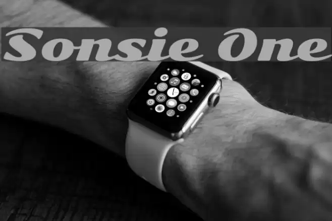 Sonsie One خط examples