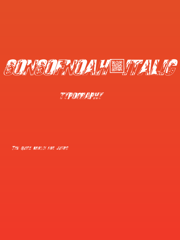SonsofNoah-Italic Poster