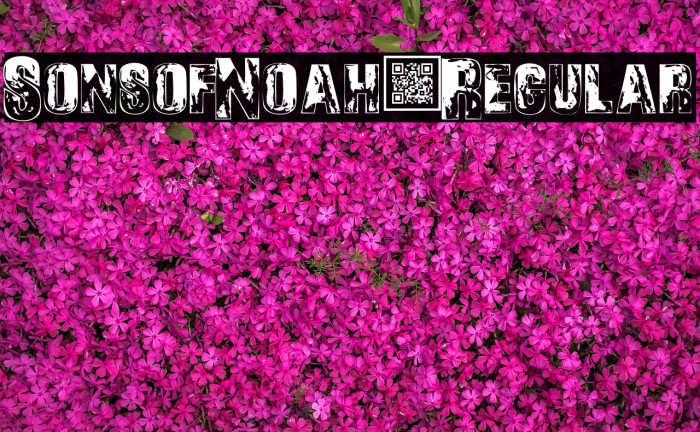 SonsofNoah-Regular Font examples