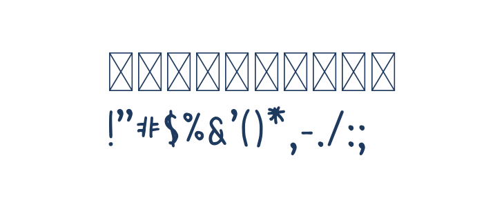 SontOyoloDemoRegular Other Characters