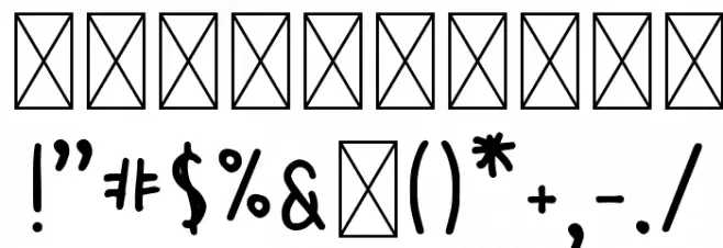 SontOyoloDemoRegular Font OTHER CHARS