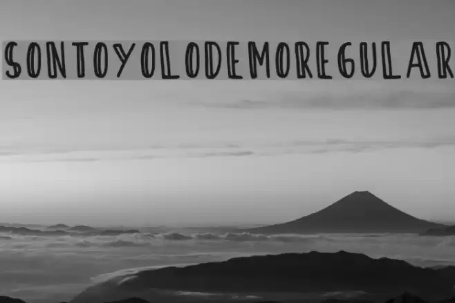 SontOyoloDemoRegular Font examples