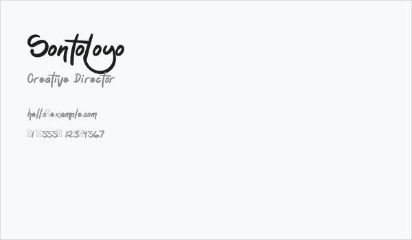 Sontoloyo Business Card