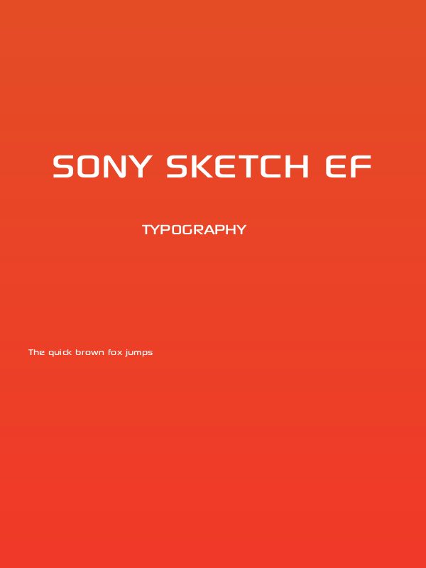Sony Sketch EF Poster