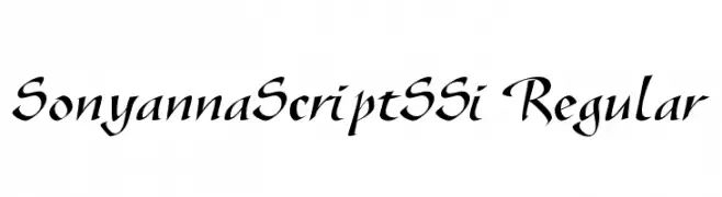 SonyannaScriptSSi Regular  لخطوط تنزيل