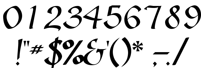 SonyannaScriptSSi Regular Font OTHER CHARS