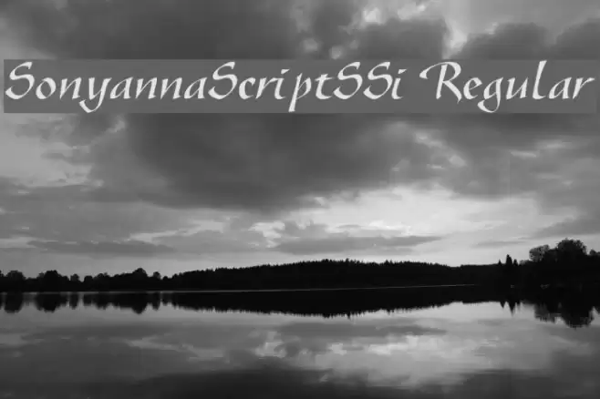 SonyannaScriptSSi Regular خط examples