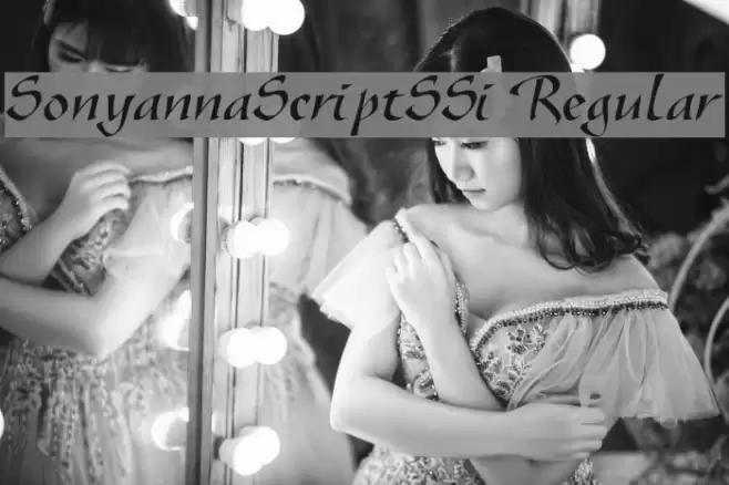 SonyannaScriptSSi Regular خط examples