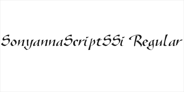 SonyannaScriptSSi Regular Logo