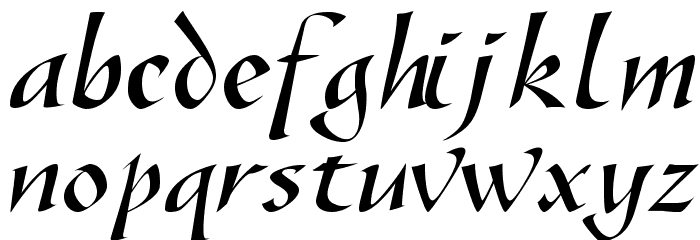 SonyannaScriptSSi Regular Font LOWERCASE