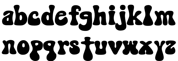 Sooky 70s Font LOWERCASE