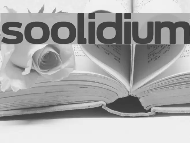 Soolidium Font examples