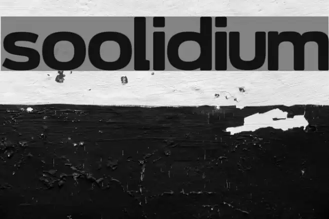 Soolidium Font examples