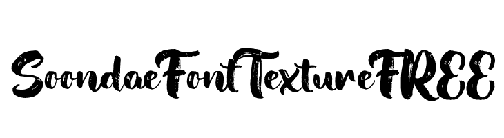 Soondae Font Texture FREE  免费字体下载