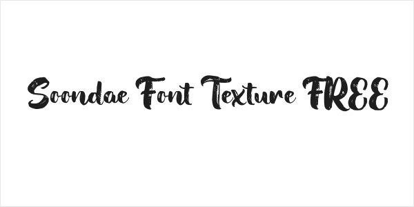 Soondae Font Texture FREE Logo