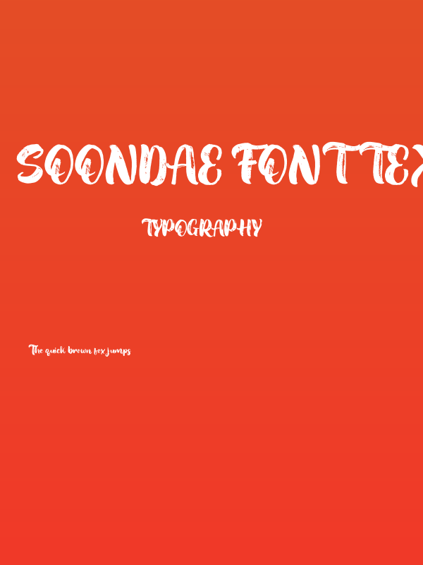 Soondae Font Texture FREE Poster
