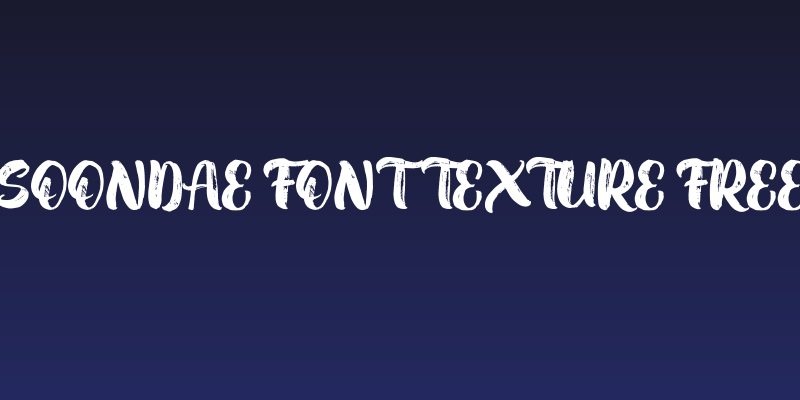 Soondae Font Texture FREE Social Header