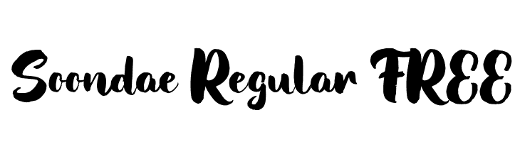 Soondae Regular FREE  Free Fonts Download