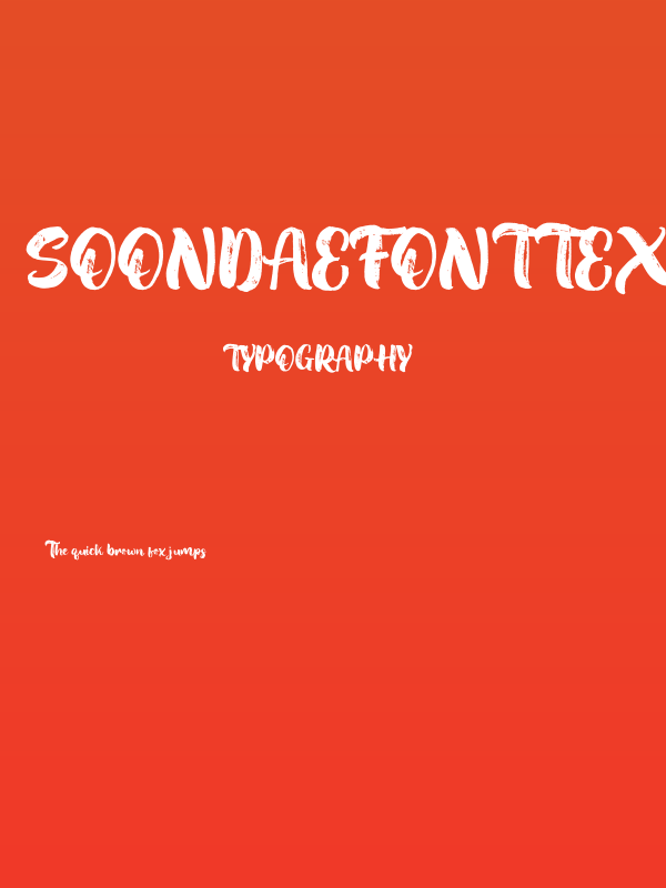 SoondaeFontTextureFREE Poster