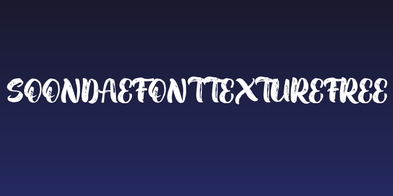 SoondaeFontTextureFREE Social Header