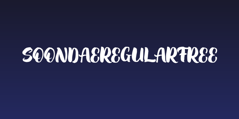 SoondaeRegularFREE Social Header