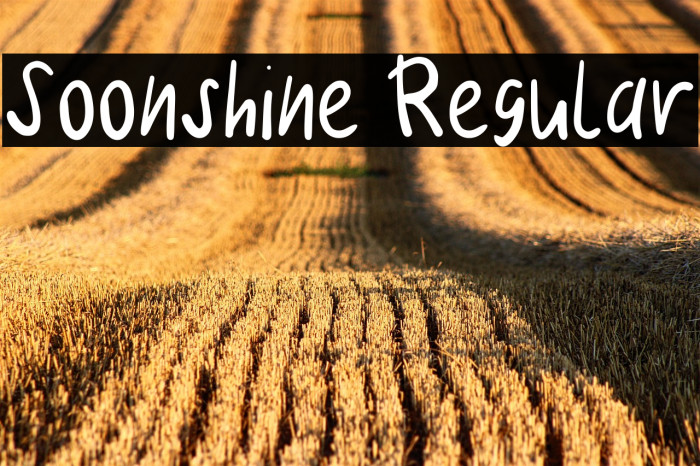 Soonshine Regular Example 1