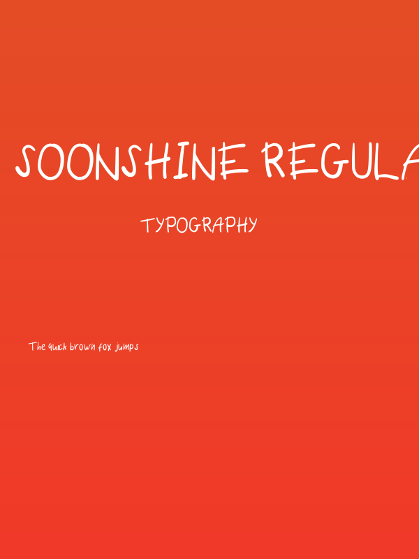 Soonshine Regular Poster