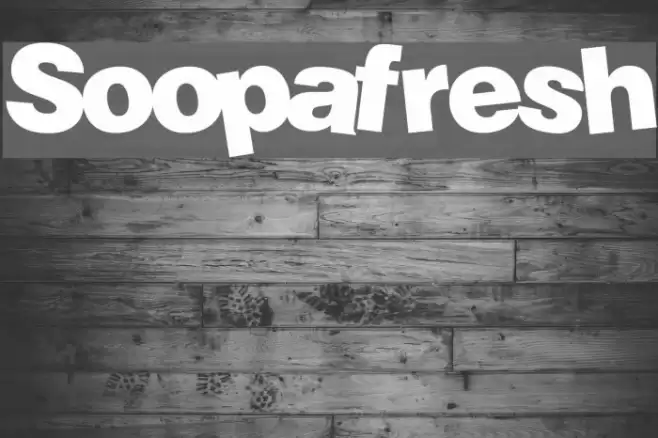 Soopafresh Font examples