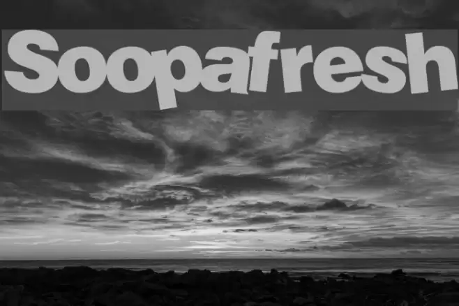 Soopafresh Font examples