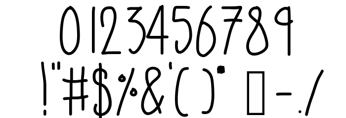 SoozieQs Font OTHER CHARS