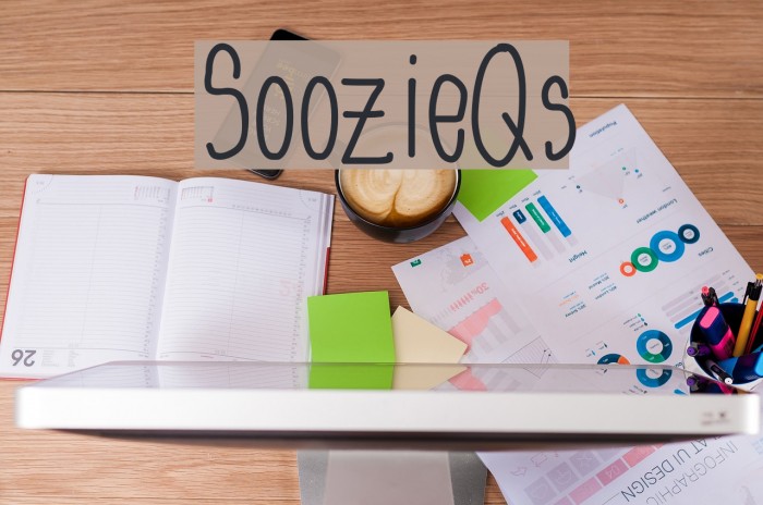 SoozieQs Font examples