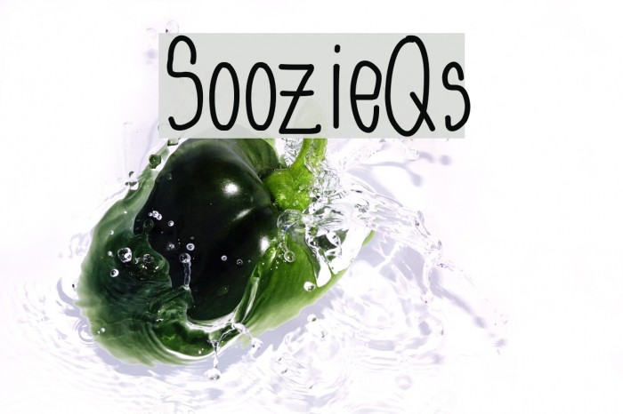 SoozieQs Font examples